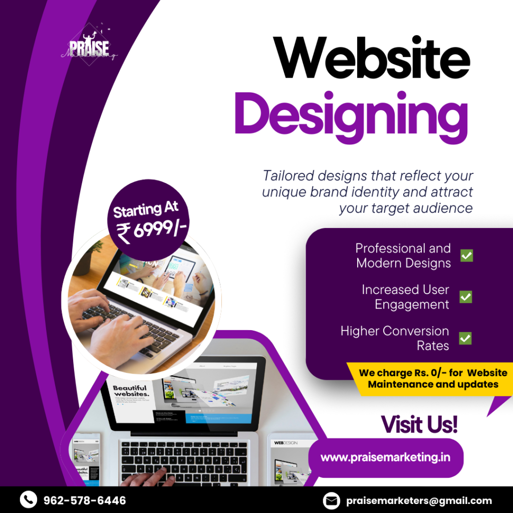 Praise Marketing Website designing packages